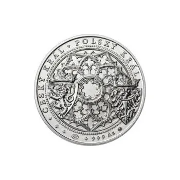 Korunovace Václava II. českým králem - stříbro b.k.