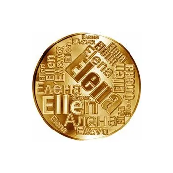 Česká jména - Elena - velká zlatá medaile 1 Oz
