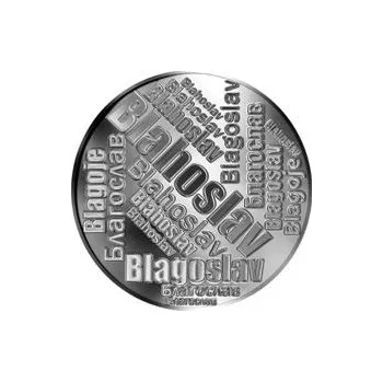 Česká jména - Blahoslav - velká stříbrná medaile 1 Oz