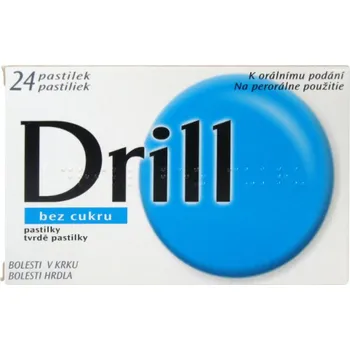 Lék na bolest v krku Drill Bez Cukru 24 pastilek