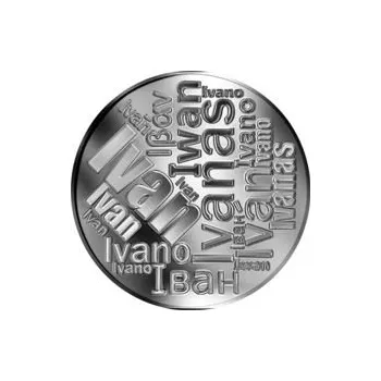 Česká jména - Ivan - velká stříbrná medaile 1 Oz