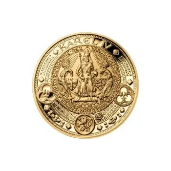 Sada zlatého dukátu a stříbrného odražku NM II. Královská pečeť - proof