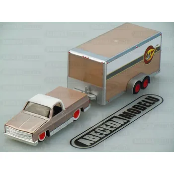 autíčko Chevrolet 1500 1987 + Car Trailer (sběratelský model, určeno pouze k vystavení)
