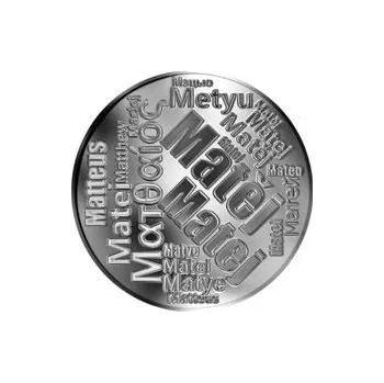 Česká jména - Matěj - velká stříbrná medaile 1 Oz