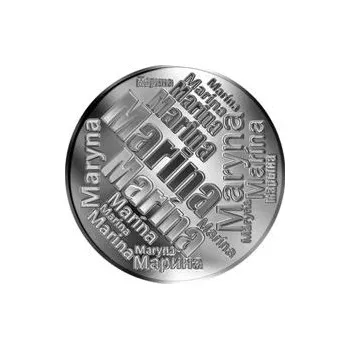 Česká jména - Marina - velká stříbrná medaile 1 Oz