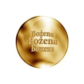 Česká jména - Božena - velká zlatá medaile 1 Oz