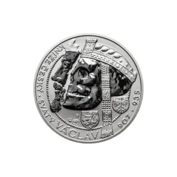 Relikvie sv. Václava - vzor 1 - 1 Oz Ag REVERSE Proof