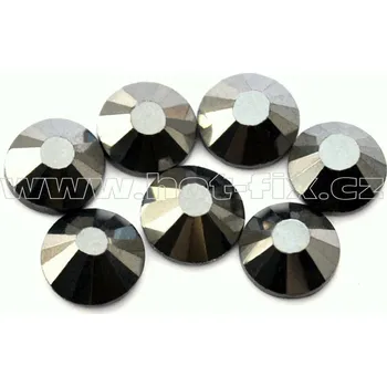 Výtvárné potřeby celobroušené hot-fix kameny Premium barva 125 Jet hematite /černá s kovovým leskem, velikost SS30, balení 144ks, 720ks nebo 1440ks barva: barva CBP 125 Jet hematite, velikost: velikost SS30, prodejní balení: balení 1440ks /10grs