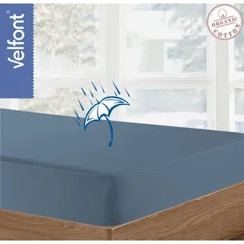 Chránič matrace Velfont Respira matracový chránič - námořnická modrá na matraci: 120 x 200 cm