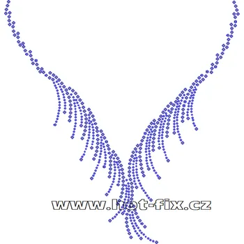 OV010 - výstřih nažehlovací hot-fix kamínková aplikace na textil, rozměry cca 21,4x22,2cm barva: kameny barva 101 Crystal /stříbrná