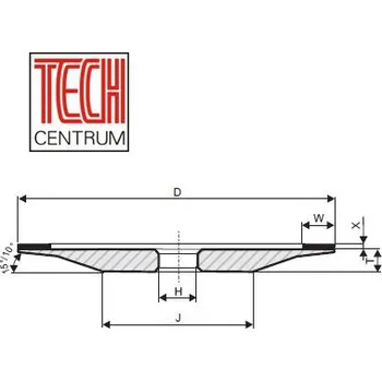 Brusný kotouč DIA kotouč 4A2S 150x4/1x20 K100 D54 chladit ANO i NE pryskyřice