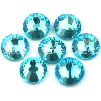 celobroušené hot-fix kameny Premium barva 120 Aquamarine /modrý tyrkys, velikost SS30, balení 144ks, 720ks nebo 1440ks barva: barva CBP 120 Aquamarine, velikost: velikost SS30, prodejní balení: balení 144ks /1grs