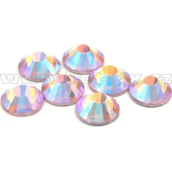 celobroušené hot-fix kameny Premium barva 506 AB Rose světlý /světle růžová s duhovým efektem, velikost SS30, balení 144ks, 720ks nebo 1440ks barva: barva CBP 506 AB Rose světlý, velikost: velikost SS30, prodejní balení: balení 144ks /1grs