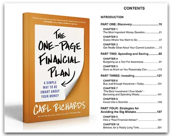 The One-Page Financial Plan - Carl Richards