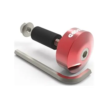 Řídítka Závažíčka-koncovky do řidítek Oxford Bar Ends 1 červené, pár (Pro ocelová řídítka (vnitř. pr. 17 mm))