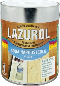 Lak na dřevo Barvy a laky Hostivař Lazurol Aqua V1314 bezbarvý 2,5 kg