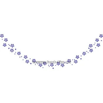 OV014-A - výstřih nažehlovací hot-fix kamínková aplikace na textil, rozměry cca 24,8x8,4cm barva: kameny barva 101 Crystal /stříbrná