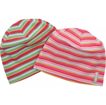 Kojenecká čepice proužkovaná bavlněná čepička