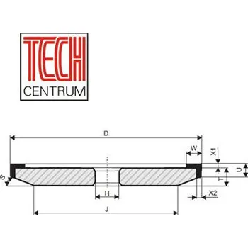 Brusný kotouč DIA kotouč 4C9 150x15/10x2x20 K100 D107 chladit ANO i NE pryskyřice