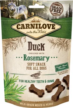 Pamlsek pro psa Carnilove Semi Moist Duck enriched with Rosemary 200 g