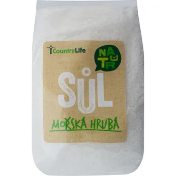Kuchyňská sůl Country Life Sůl mořská hrubá 1 kg