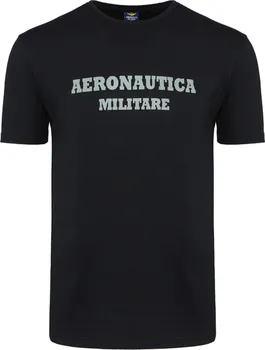 Pánské tričko Aeronautica Militare Round-Neck Print 3-Pack X1400 Black