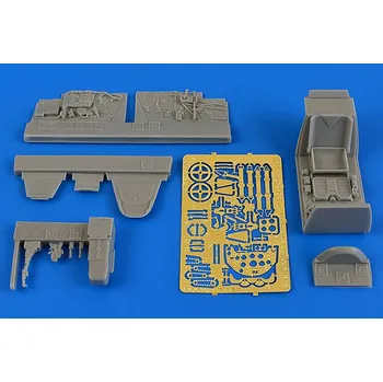 Plastikový model Aires 1/48 Bf 109G-6 early cockpit set (EDU)