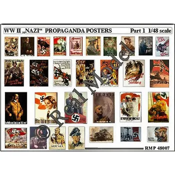Plastikový model Acc. WWII Nazi Posters Part 1 (1/48)