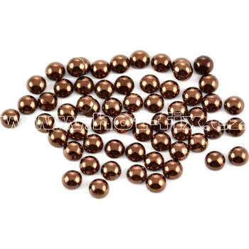 hot-fix perla barva SA307 hnědá, velikost 5mm, balení 100 nebo 500ks barva: hot-fix perla barva SA307 hnědá, velikost: velikost 5mm, prodejní balení: balení 100ks