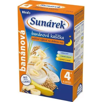 Dětská kaše Recenze Sunar Banánová kašička mléčná rýžová na dobrou noc 225 g