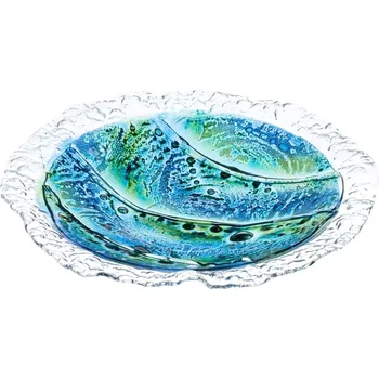 Skleněná mísa MADEIRA s krajkou kulatá