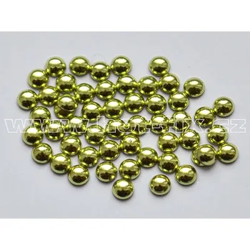 hot-fix perla barva SA306 peridot, velikost 3mm, balení 100 nebo 500ks barva: hot-fix perla barva SA306 peridot, velikost: velikost 3mm, prodejní balení: balení 100ks