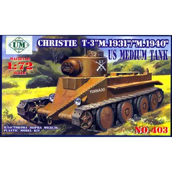 Plastikový model 1/72 CHRISTIE T-3 'M.1931/M.1940'