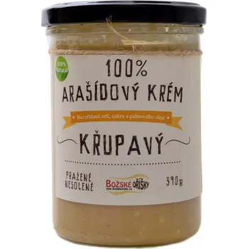 Božské Oříšky 100% Arašídový krém křupavý 390 g