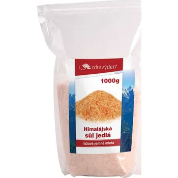 Kuchyňská sůl Zdravý den Sůl himalájská růžová jemně mletá 1 kg