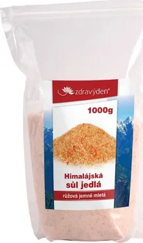 Kuchyňská sůl Zdravý den Sůl himalájská růžová jemně mletá 1 kg