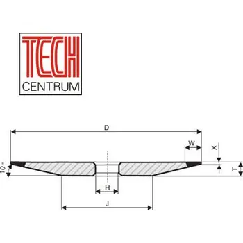Brusný kotouč DIA kotouč 4ET9 100x4/1x20 K100 D76 Chladit ANO i NE pryskyřice