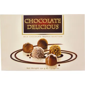 Bonboniéra Bonboniéra CHOCOLATE DELICIOUS 150 g (výběr pralinek / 5 druhů pralinek )