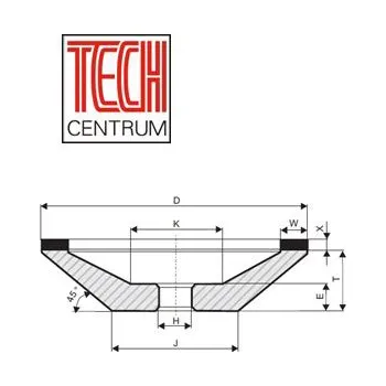 Brusný kotouč Dia kotouč 12A2/45 175x10/3x51 K100 D107 chladit ANO i NE pryskyřice