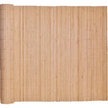 Rohož bambusová za postel 120x300 cm světle hnědá