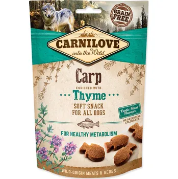Pamlsek pro psa Carnilove Semi-Moist Carp with Thyme 200 g