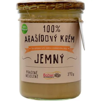 Božské Oříšky 100% Arašídový krém jemný 390 g