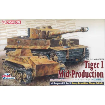 Plastikový model Dragon Pz.Kpfw.VI Ausf.E Tiger I Mid Production with Borgward IV Ausf.A 1:35