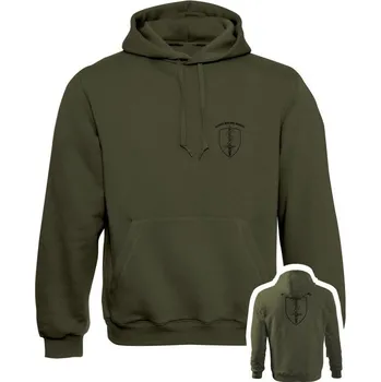 Pánská mikina Mikina s kapucí FACULTAS MEDICINAE MILITARIS - BACKSIDE - olivová