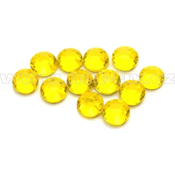 celobroušené hot-fix kameny Premium barva 112 Citrine /žlutá, velikost SS16, balení 144ks, 720ks nebo 1440ks barva: barva CBP 112 Citrine, velikost: velikost SS16, prodejní balení: balení 144ks /1grs