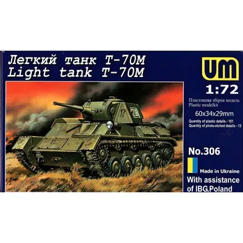 Plastikový model 1/72 T-70M Sov.Tank