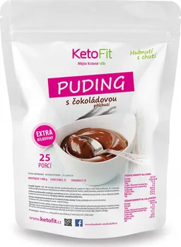 KetoFit Proteinový puding 1 kg čokoládový