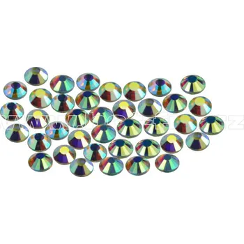 celobroušené hot-fix kameny Premium barva 201 AB Crystal /stříbrná s duhovým efektem, velikost SS 6, balení 144ks, 720ks nebo 1440ks barva: barva CBP 201 AB Crystal, velikost: velikost SS 6, prodejní balení: balení 144ks /1grs