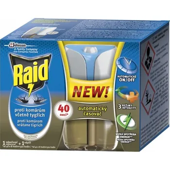 Raid Advanced elektrický odpuzovač hmyzu strojek 40 nocí + náplň 27 ml