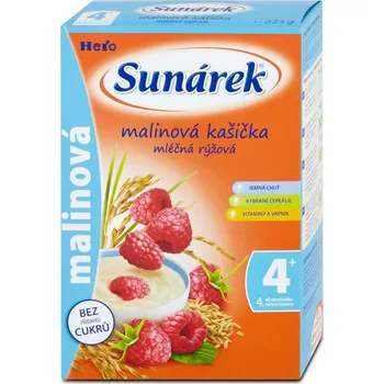 Dětská výživa Sunar malinová kašička mléčná 225 g